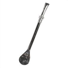 Bombilla Arana Silver 16cm Chief 2 rings 373