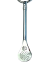 Bombilla Arana Silver Double cane bombilla with pendant 510-2 Black Guampa