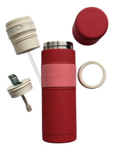 Stainless steel thermos in 700ml size: Red 700ml