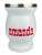 Amanda Stainless Calabasa, white with red logo, 220ml