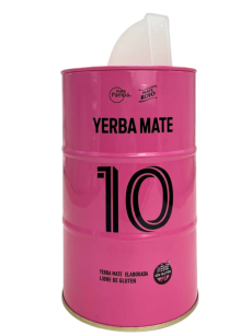 Yerba Mate 10 Yerbera Tin barrel 250g