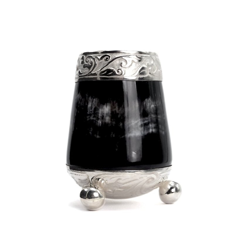 Mate Arana Silver Expert1 (Horn, wooden base) 733 Mate Arana Silver Expert1 (Horn, wooden base) 733