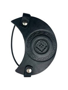 Leather gourd top (lid) My Mate, black
