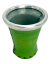 Pipore glass mate, wrapped in leather - 150ml yellow