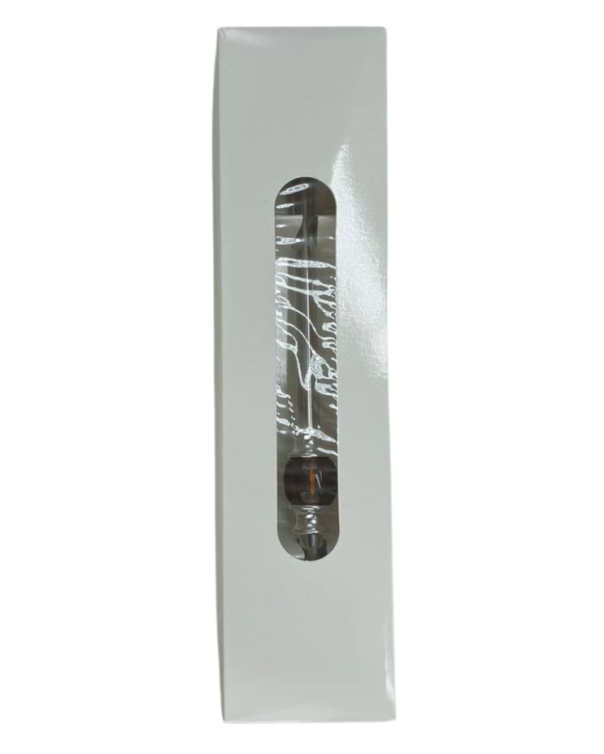 Bombilla set Cuchara 22cm, with cleaning brush in gift carton box, AMBER