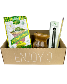 Verdelandia Chimarrao Premium Kit (Calabasa, Bombilla, Thermometr, Verdelandia Premium1kg)