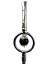 Bombilla Arana Silver Double cane bombilla with pendant 510-2 Black Guampa