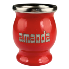 Amanda Stainless Calabasa, red