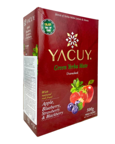 Yacuy Green Yerba Mate RED FRUITS 500g Vaccum