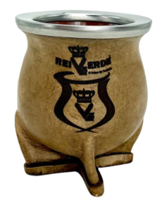 Gourd Rei Verde Ceramics, leather, stainless ring with Logo