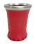 skleněné maté, obalené kůží – 150 ml, růžová