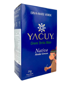 Yacuy Green Yerba Mate Nativa Moida Grossa Vacuum 1000g Chimarrao
