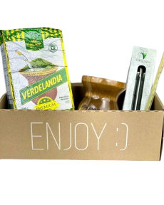 Verdelandia Chimarrao Premium Kit (Calabasa, Bombilla, Thermometr, Verdelandia Premium1kg)