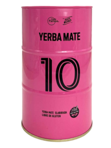 Yerba Mate 10 Yerbera Tin barrel 250g