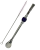 Bombilla set Cuchara 22cm, with cleaning brush in gift carton box, VIOLLETE