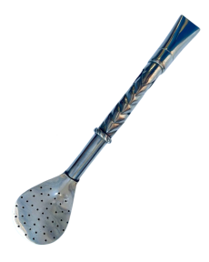Martin Fierro Bombilla Pico Rey Cincelado 19cm