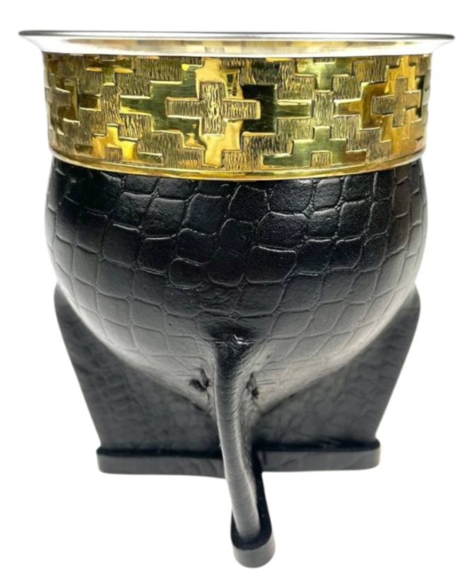 Imperial stamped leather stainless gourd My Mate