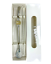 Bombilla set Cuchara 22cm, with cleaning brush in gift carton box, BEIGE