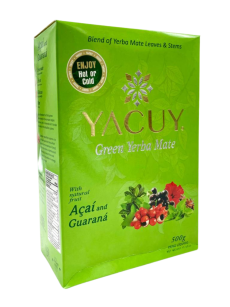 Yacuy Green Yerba Mate GUARANÁ 500g Vacuum (green)