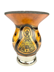 Cuia Yerbee Entalhada Metal Pequena 20