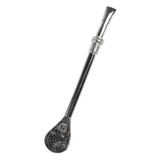 Bombilla Arana Silver 16cm Chief 2 rings 373