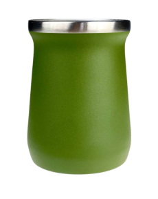 Stainless steel gourd, 240 ml, green