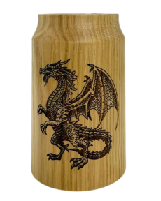 Calabasa RT Wooden/Glass Dragon 31-004 Red