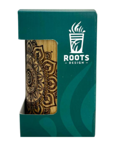 Calabasa RT Wooden/Glass Pattern 14-019 Red