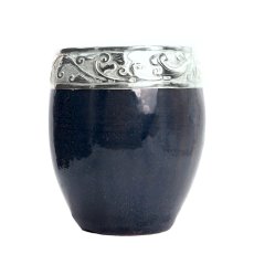 Ceramic Arana Silver Mate Blue