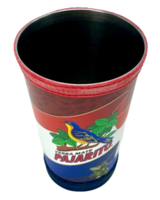 Pajarito Gourd with logo, leather cover traditional